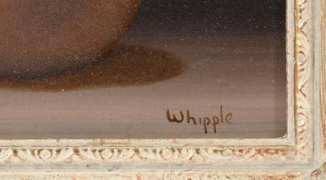 Frank Whipple Original Oil Painting on Board "Still Life 2 Pears"