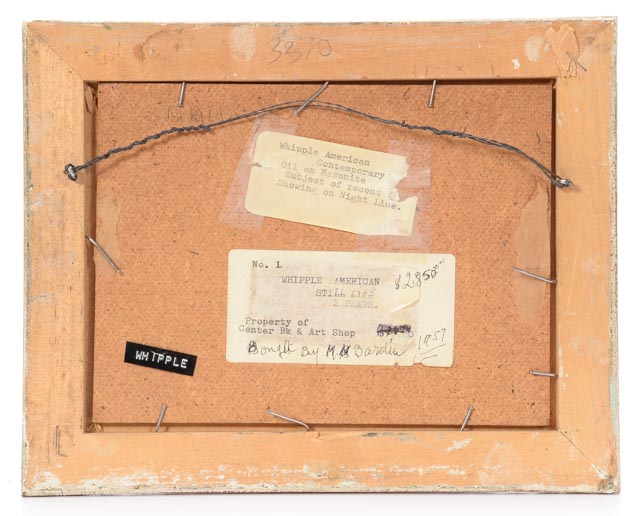 Frank Whipple Original Oil Painting on Board "Still Life 2 Pears"