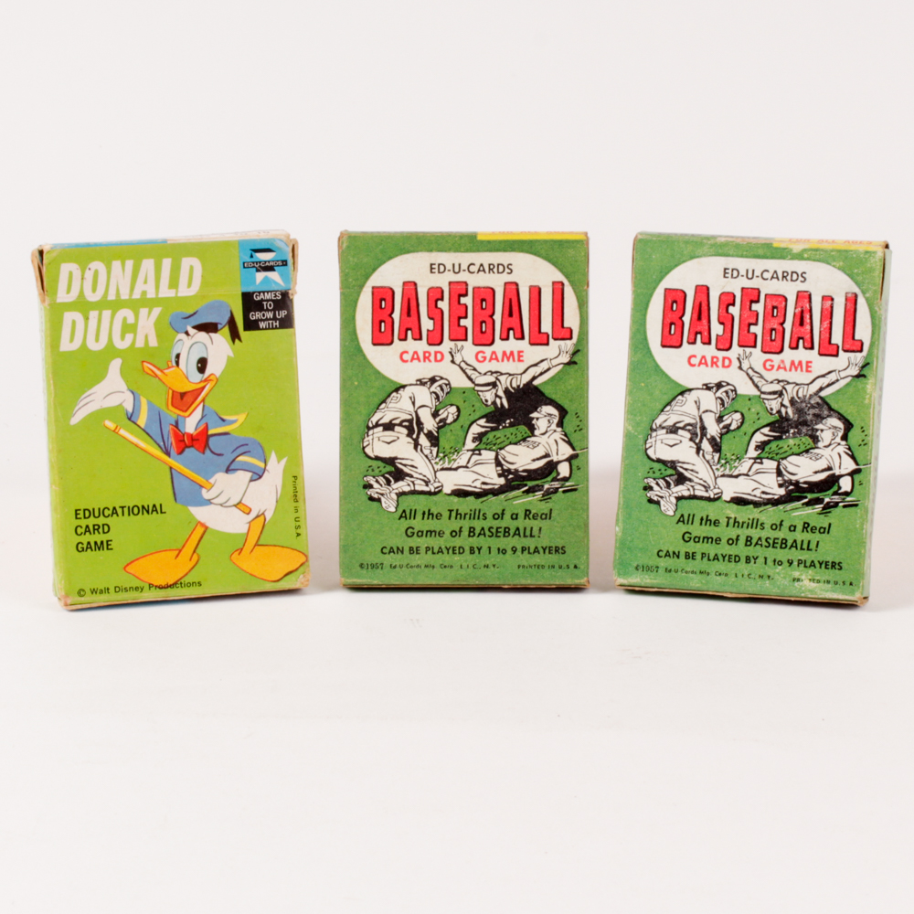 1950's Educational Cards, Baseball and Donald Duck