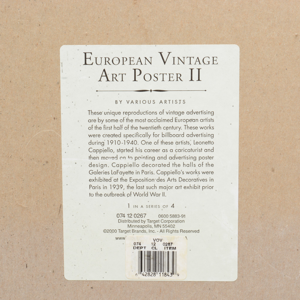 Large Offset Lithograph Poster of VOV