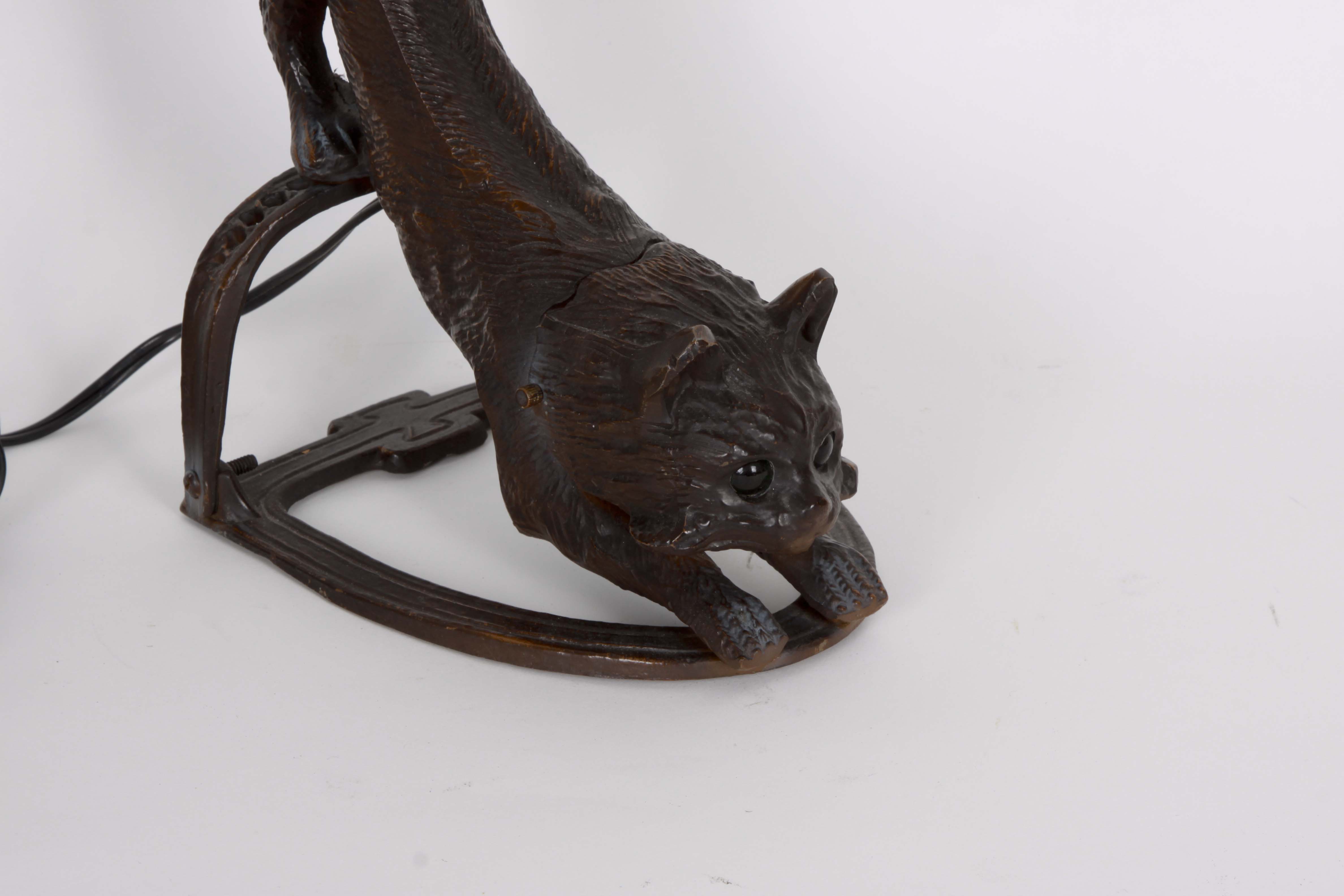 Tiffany Style Cat Lamp