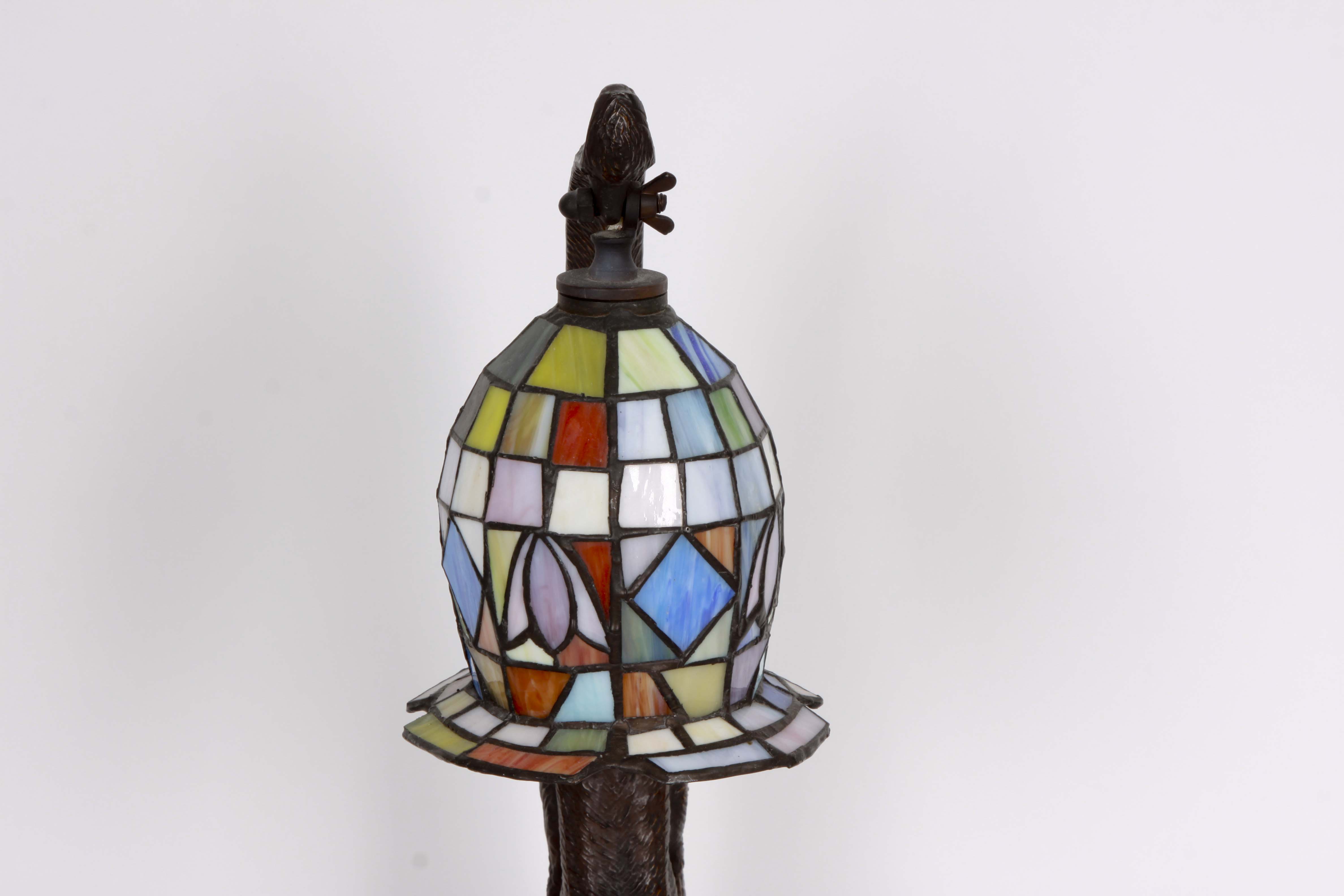 Tiffany Style Cat Lamp