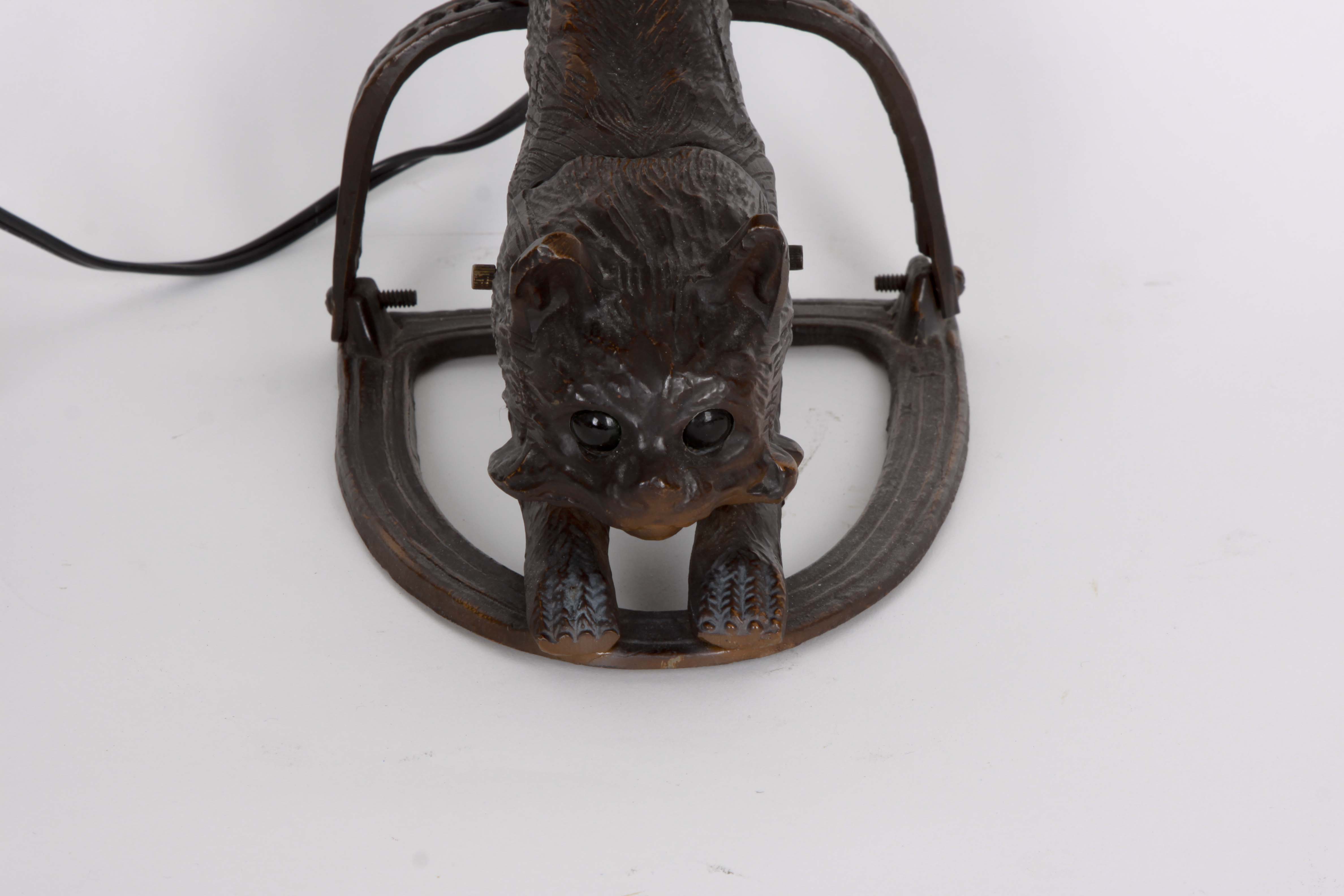 Tiffany Style Cat Lamp