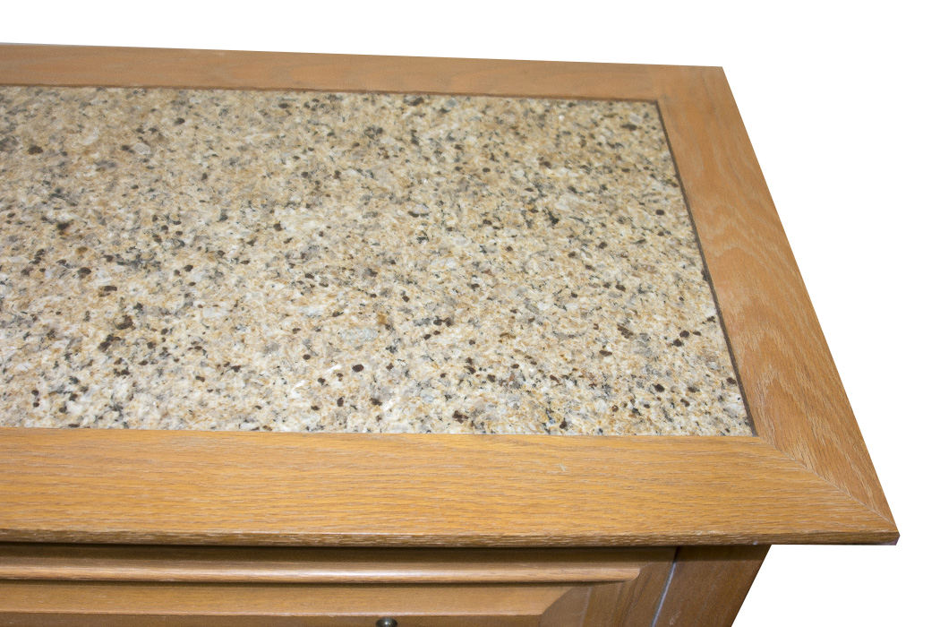 Thomasville Bleached Oak Chest of Drawers With Marble Insert