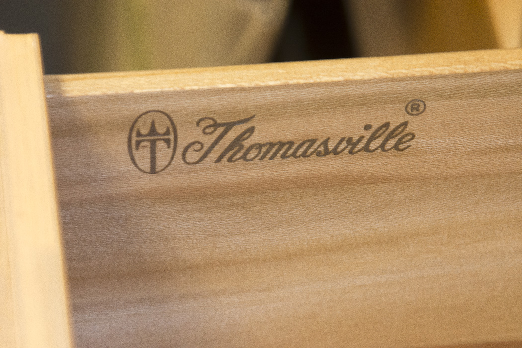 Thomasville Bleached Oak Chest of Drawers With Marble Insert