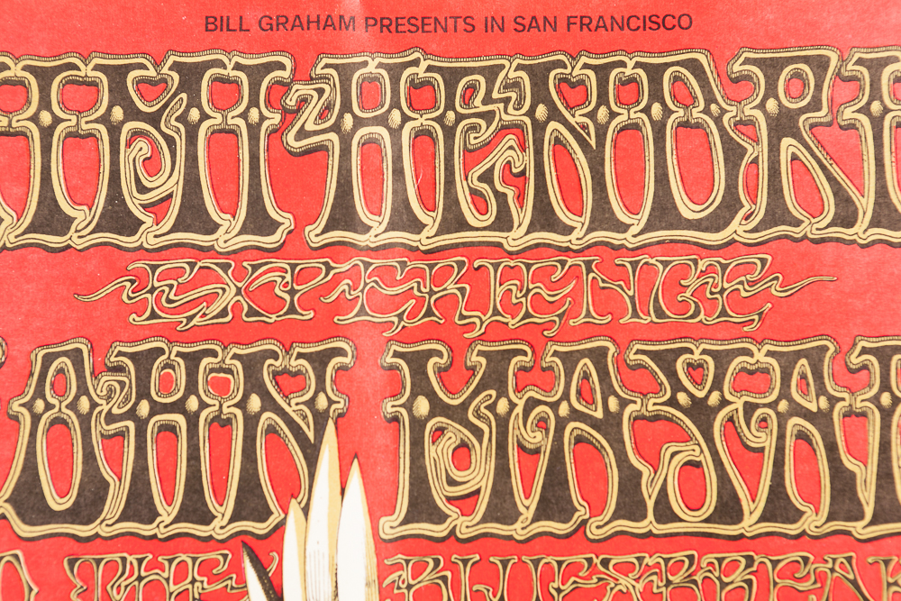 Vintage Rick Griffin Offset Lithograph Concert Poster