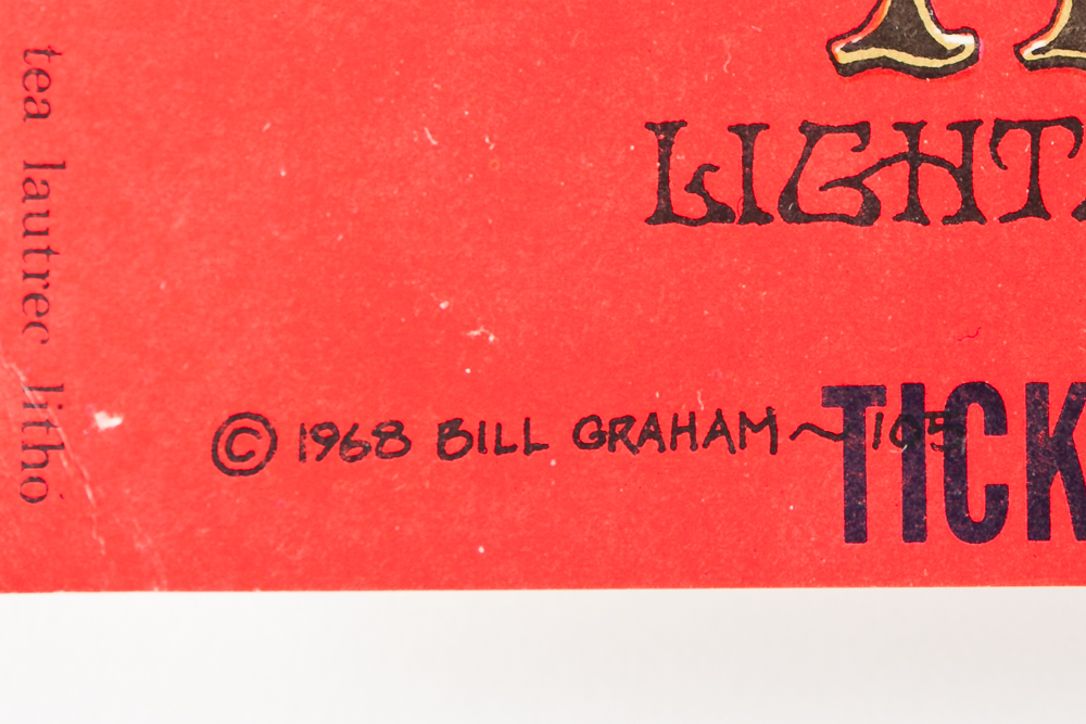 Vintage Rick Griffin Offset Lithograph Concert Poster