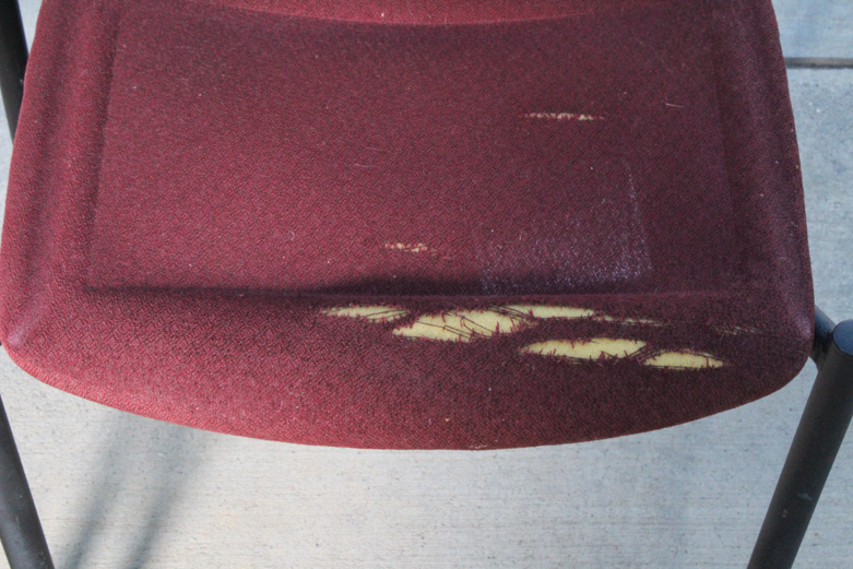 Set of Twelve Upholstered Stacking Chairs