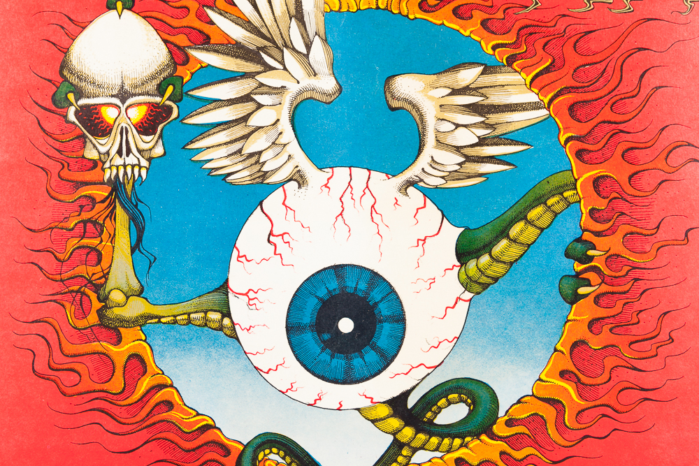 Vintage Rick Griffin Offset Lithograph Concert Poster