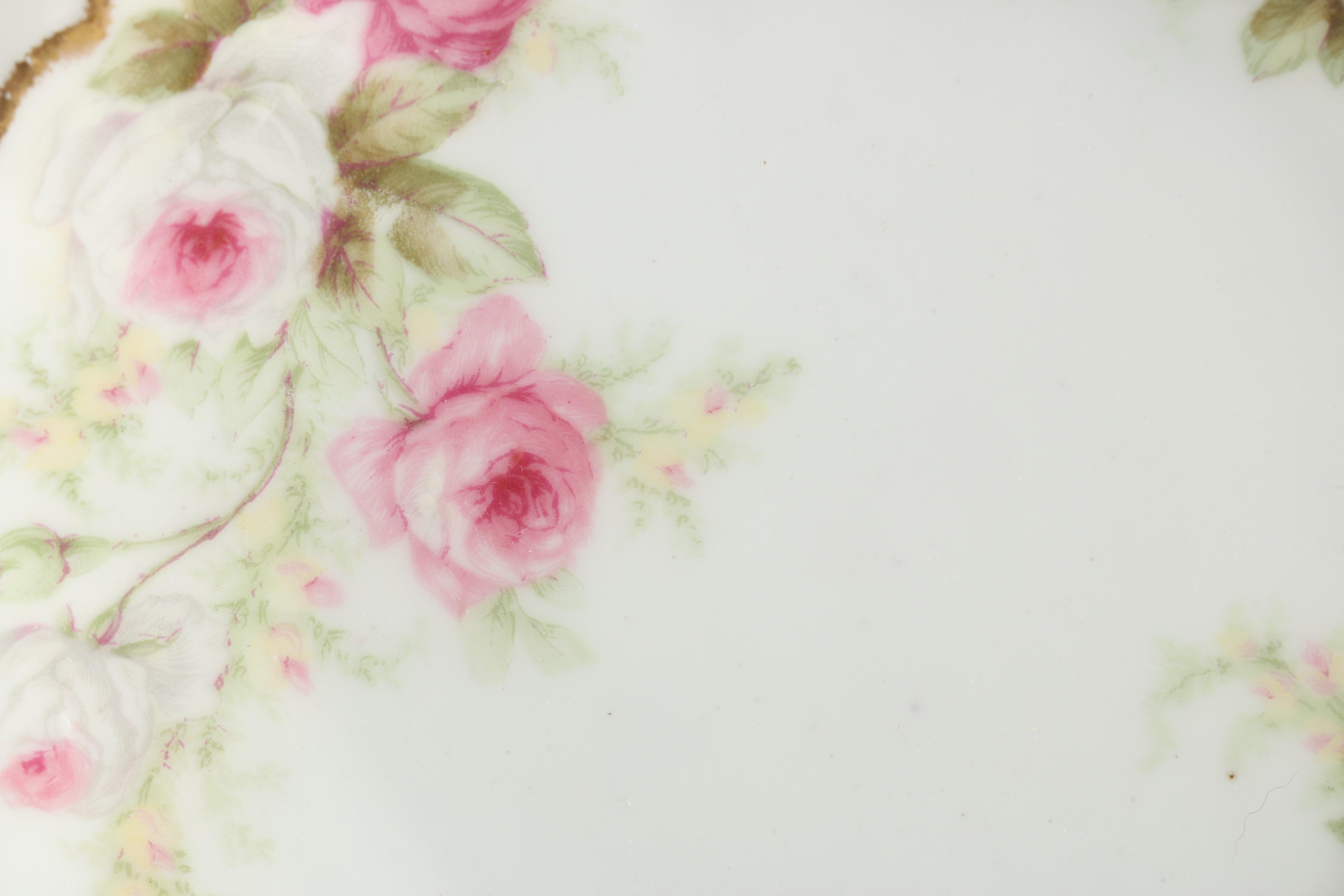 Floral Chinaware Dessert Plates With Haviland & Co.