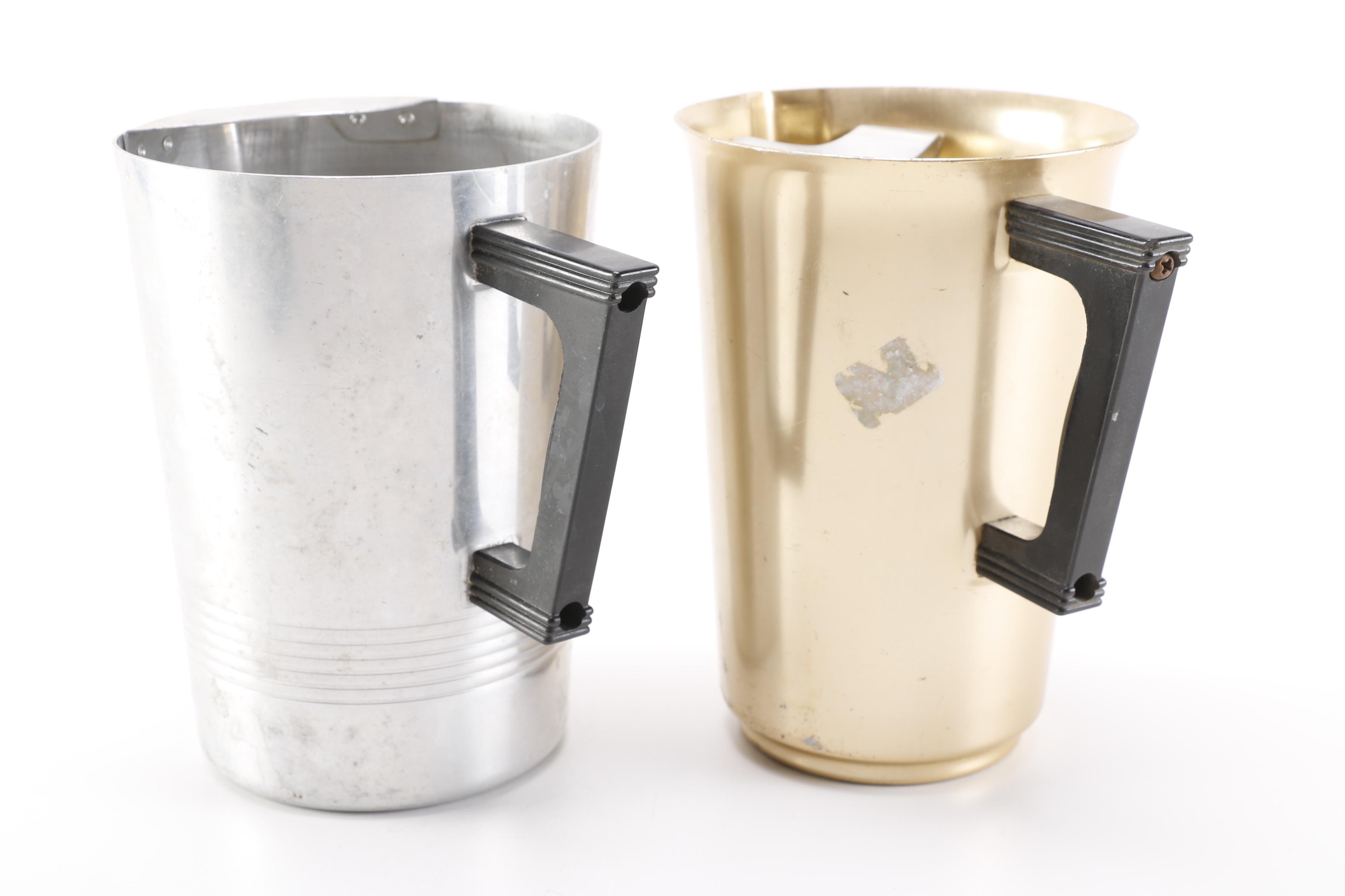 Vintage Aluminum Pitchers and Coffee Pots Including Sunburst and Morey & Ober