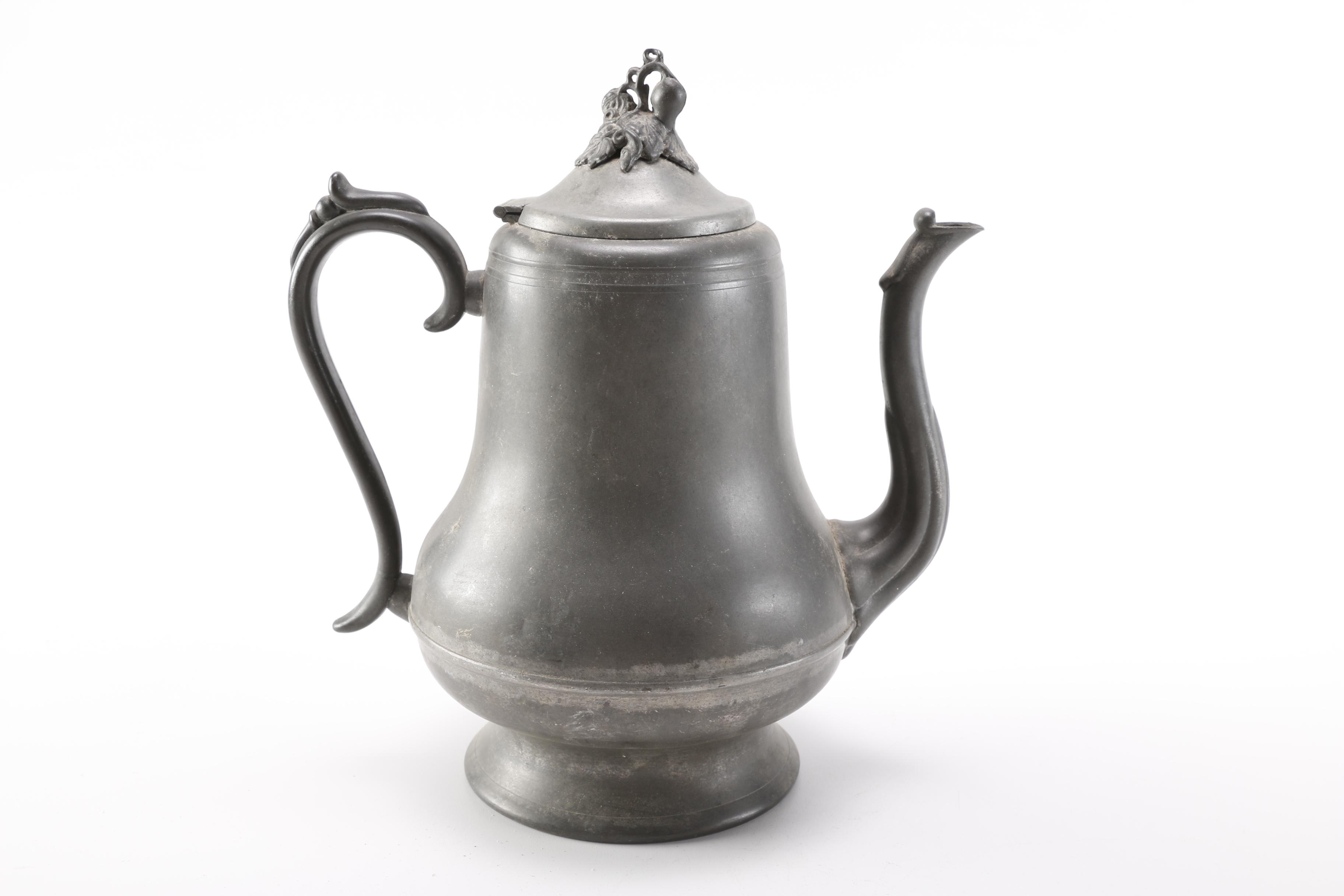 Vintage Aluminum Pitchers and Coffee Pots Including Sunburst and Morey & Ober