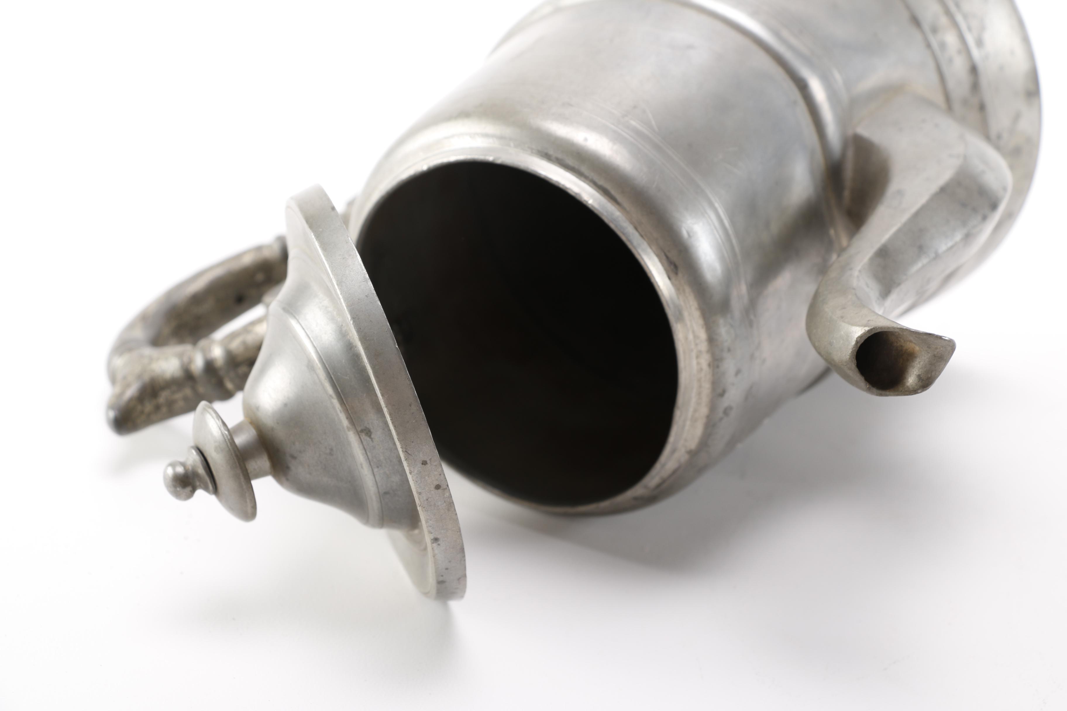 Vintage Aluminum Pitchers and Coffee Pots Including Sunburst and Morey & Ober