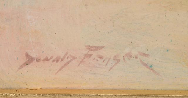 Donald Fraser Original Oil Painting on Board