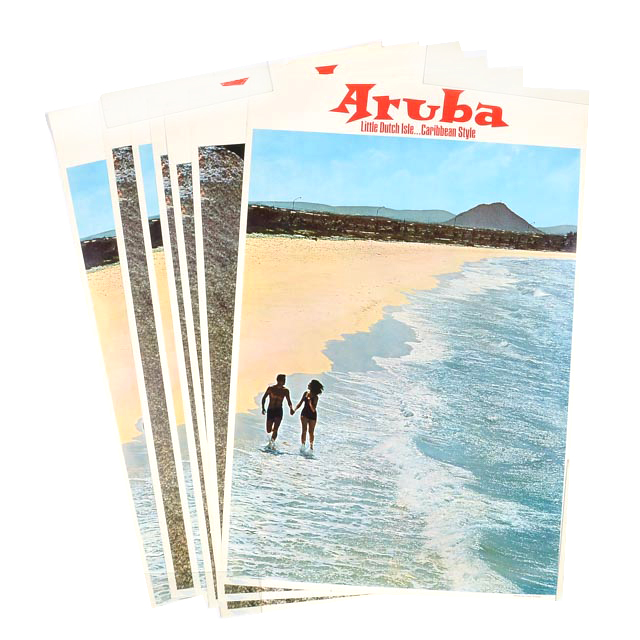 Eight Original 1970s and 80s Aruba Tourism Posters