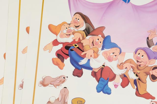 Five 1937 "Snow White and the Seven Dwarfs" 50th Anniversary Posters