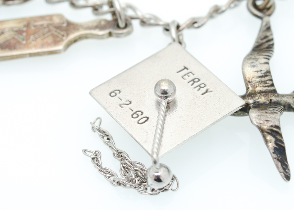 Three Sterling Silver Charm Bracelets