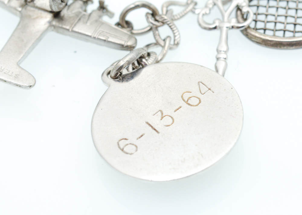 Three Sterling Silver Charm Bracelets