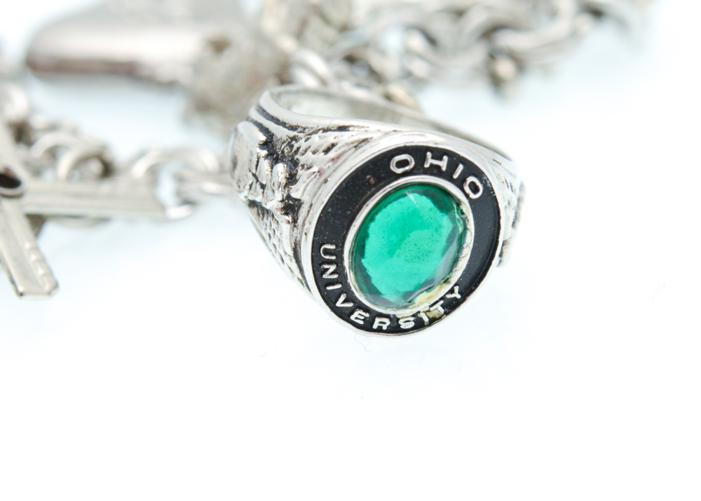 Three Sterling Silver Charm Bracelets