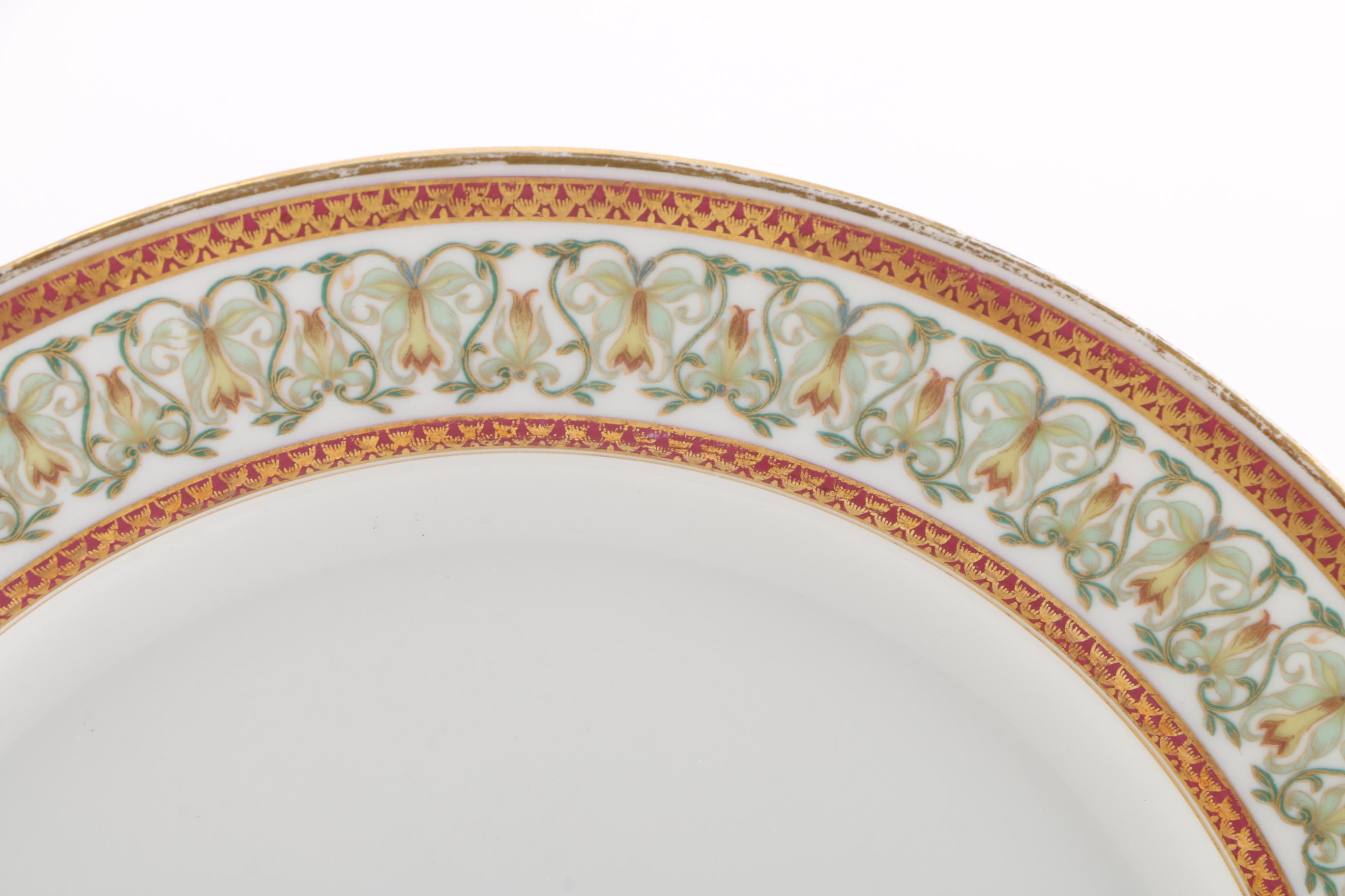 C.H. Field Haviland Limoges Porcelain Plate Set