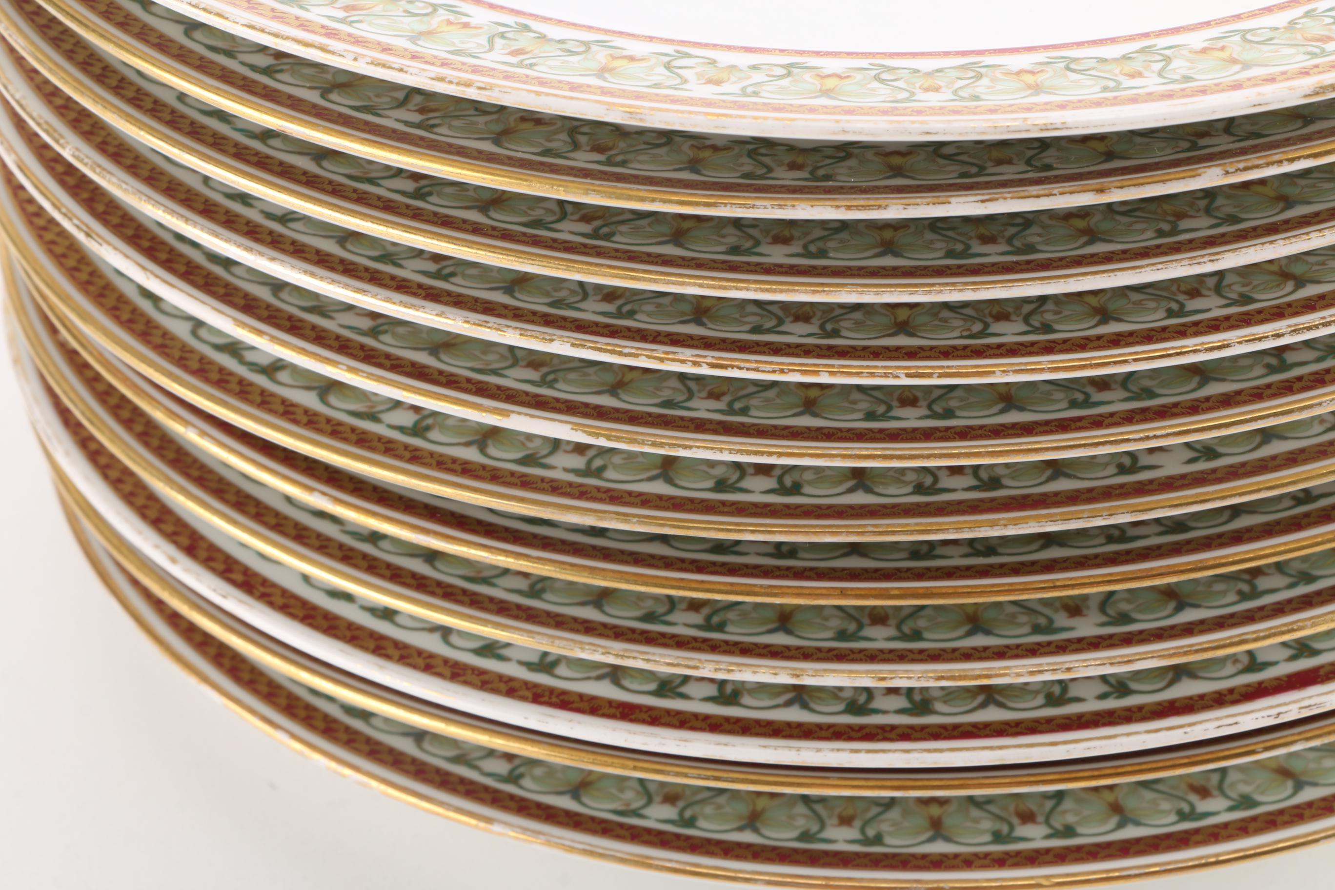 C.H. Field Haviland Limoges Porcelain Plate Set