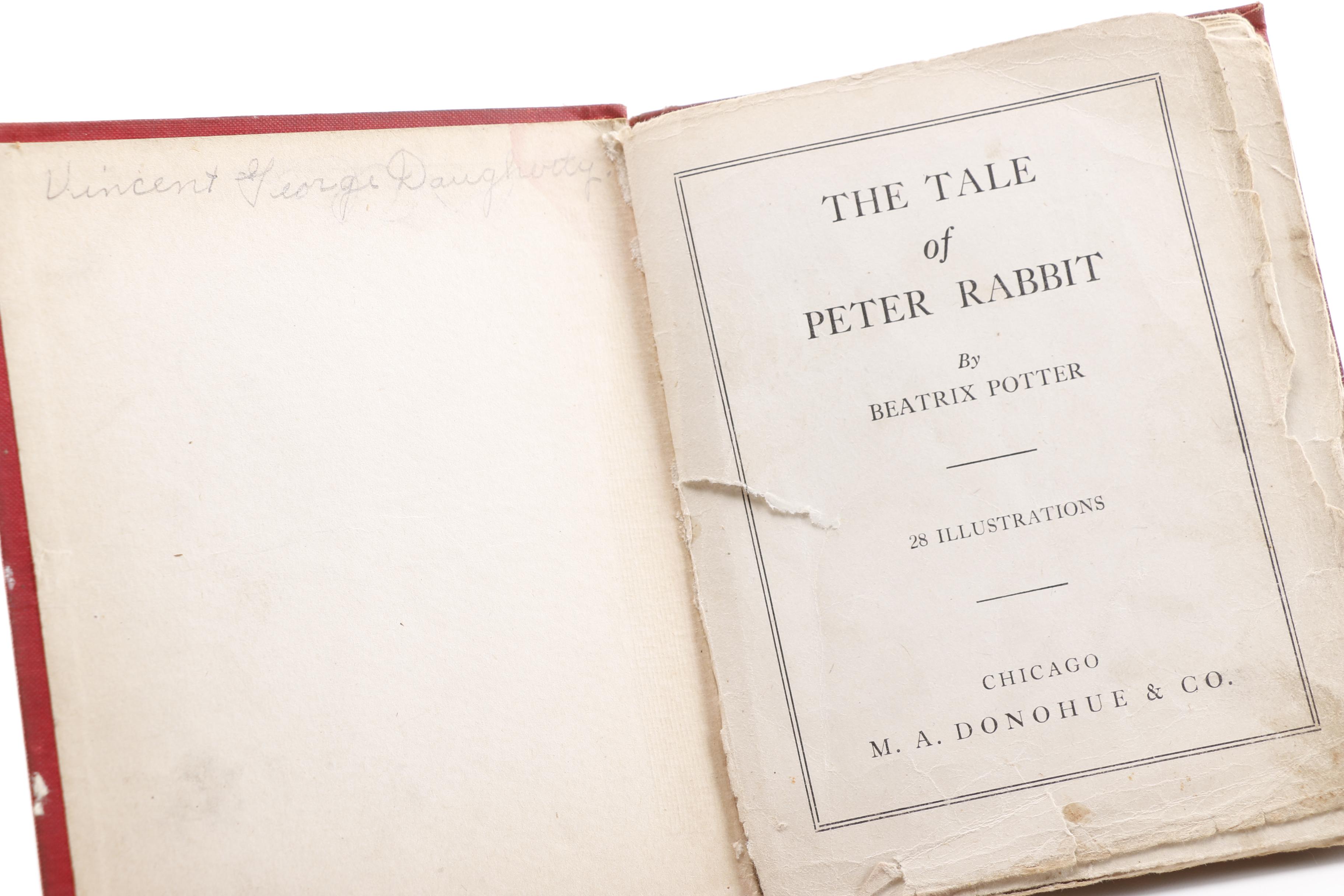 Collection of Vintage Peter Rabbit Series Children's Books
