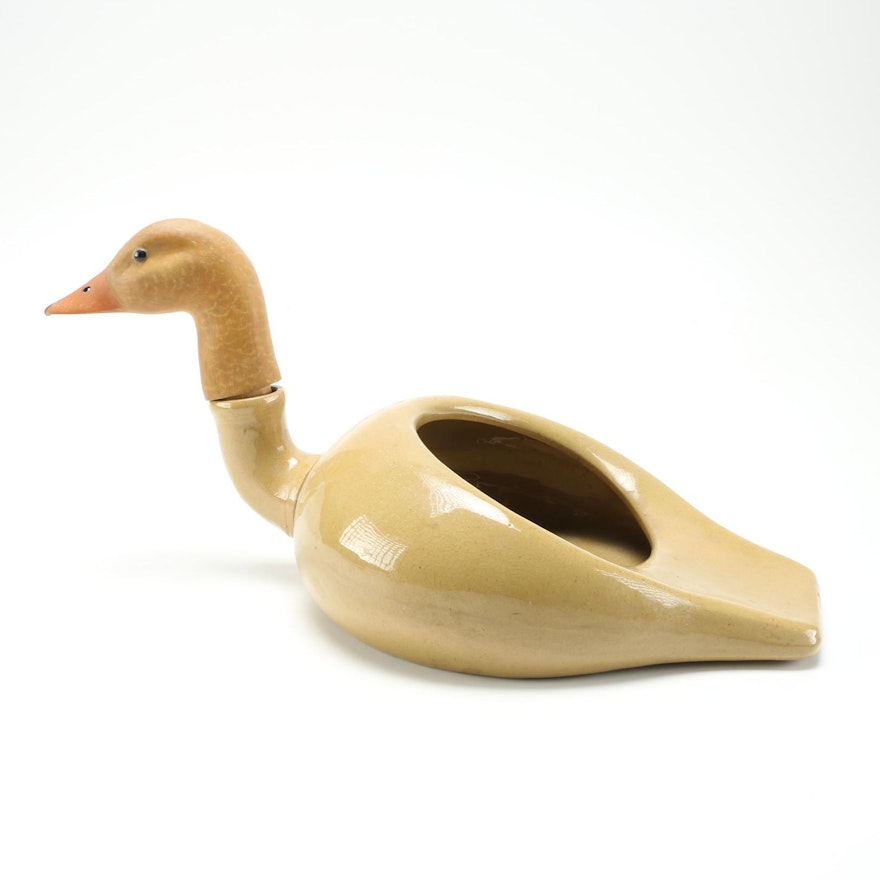Ceramic Duck Bed Pan