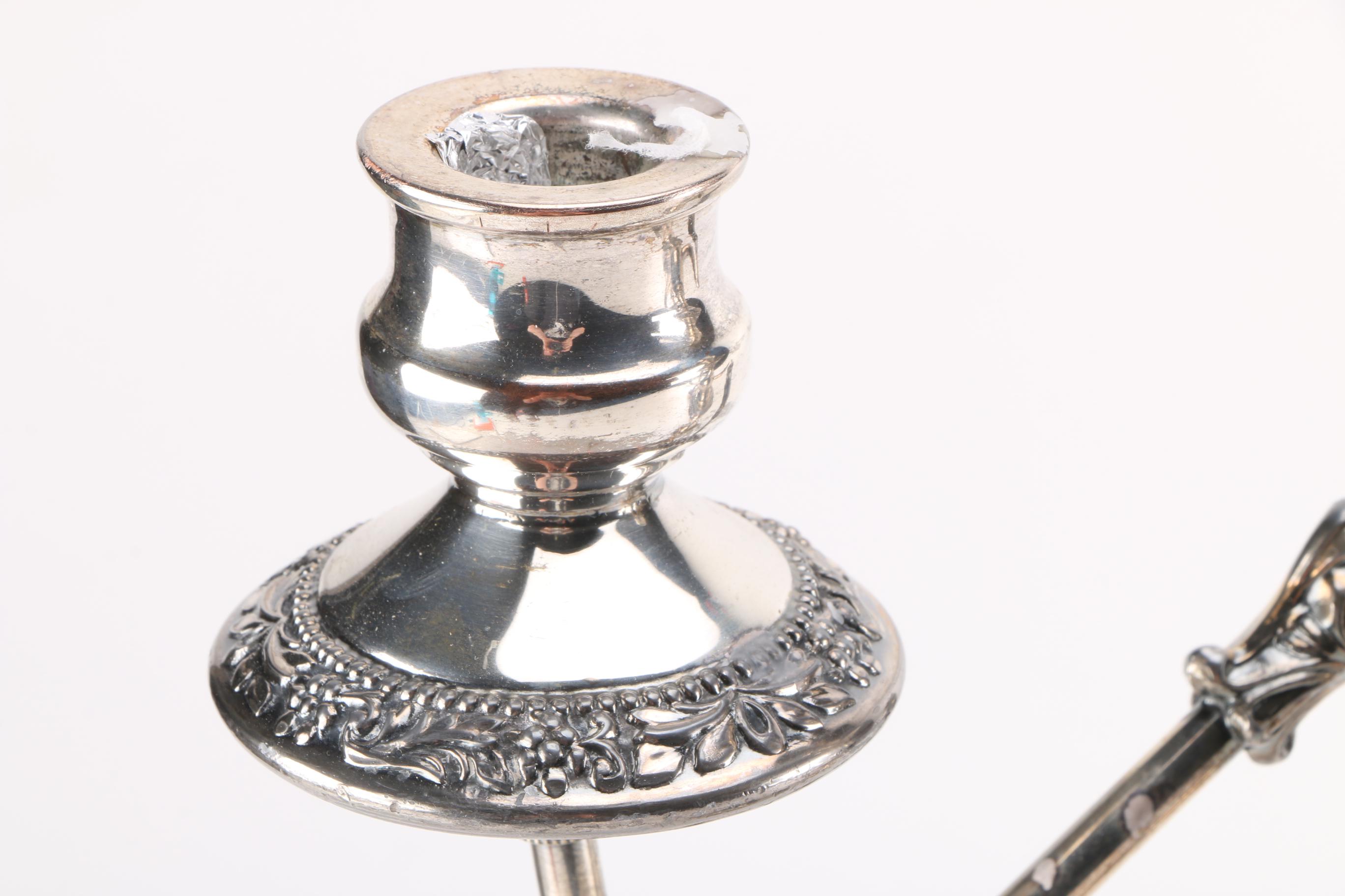 Birmingham Silver Company Silver Plate Candelabra Set