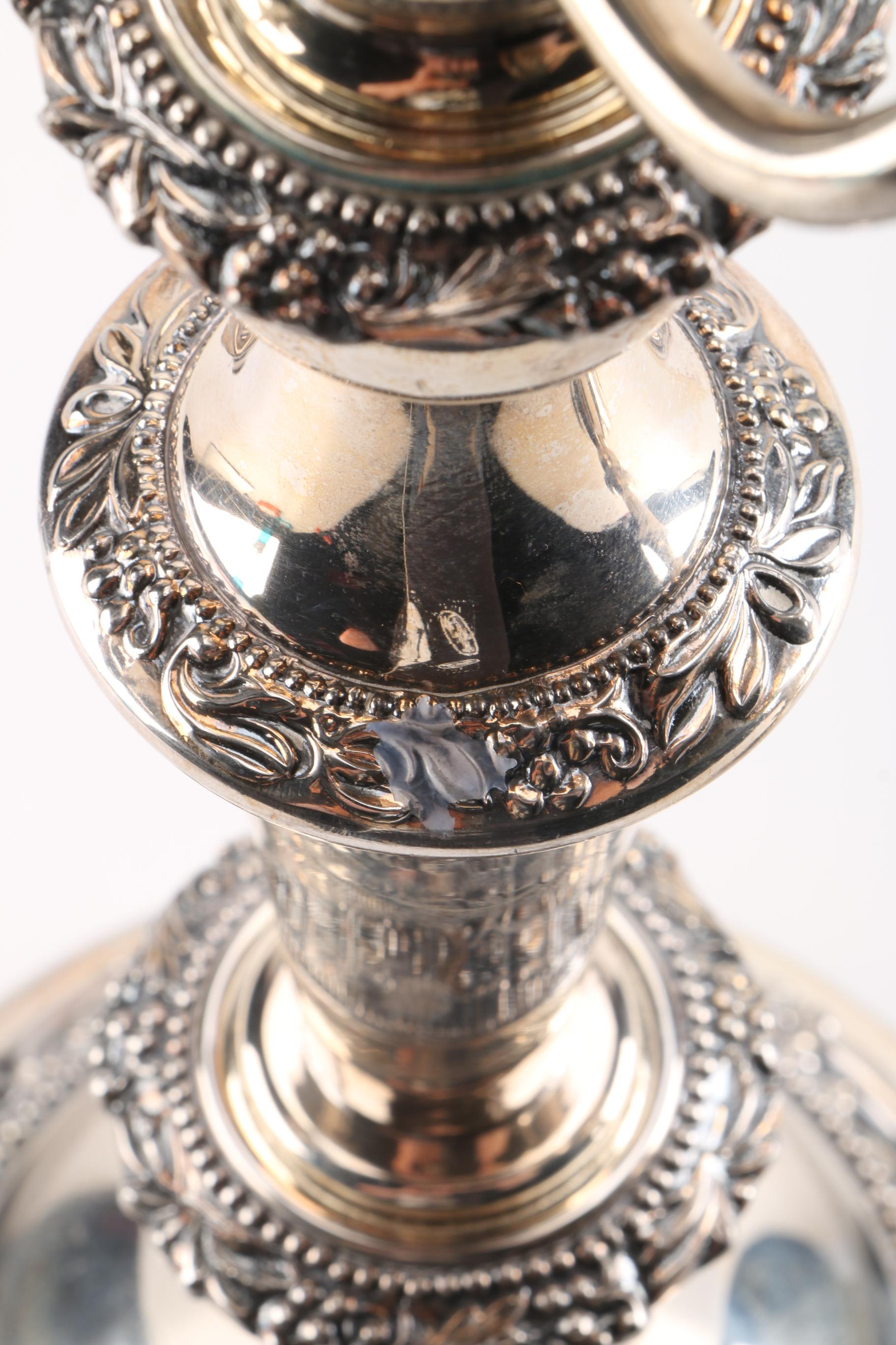 Birmingham Silver Company Silver Plate Candelabra Set