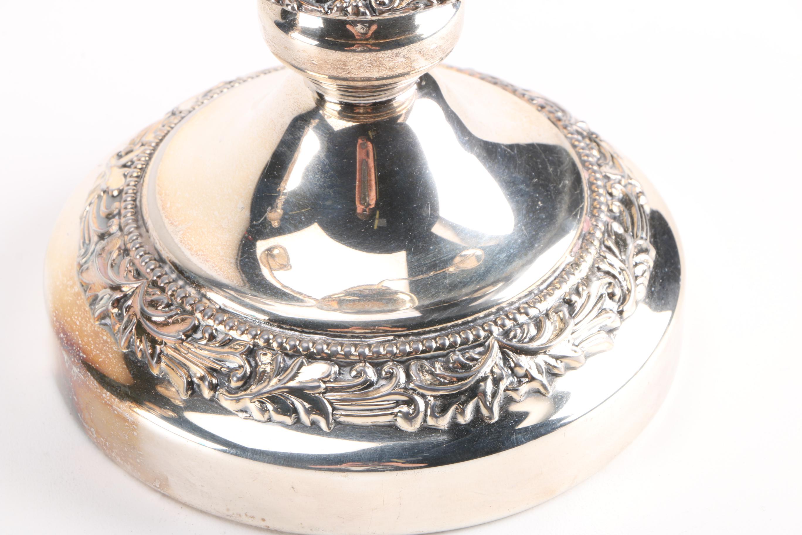 Birmingham Silver Company Silver Plate Candelabra Set