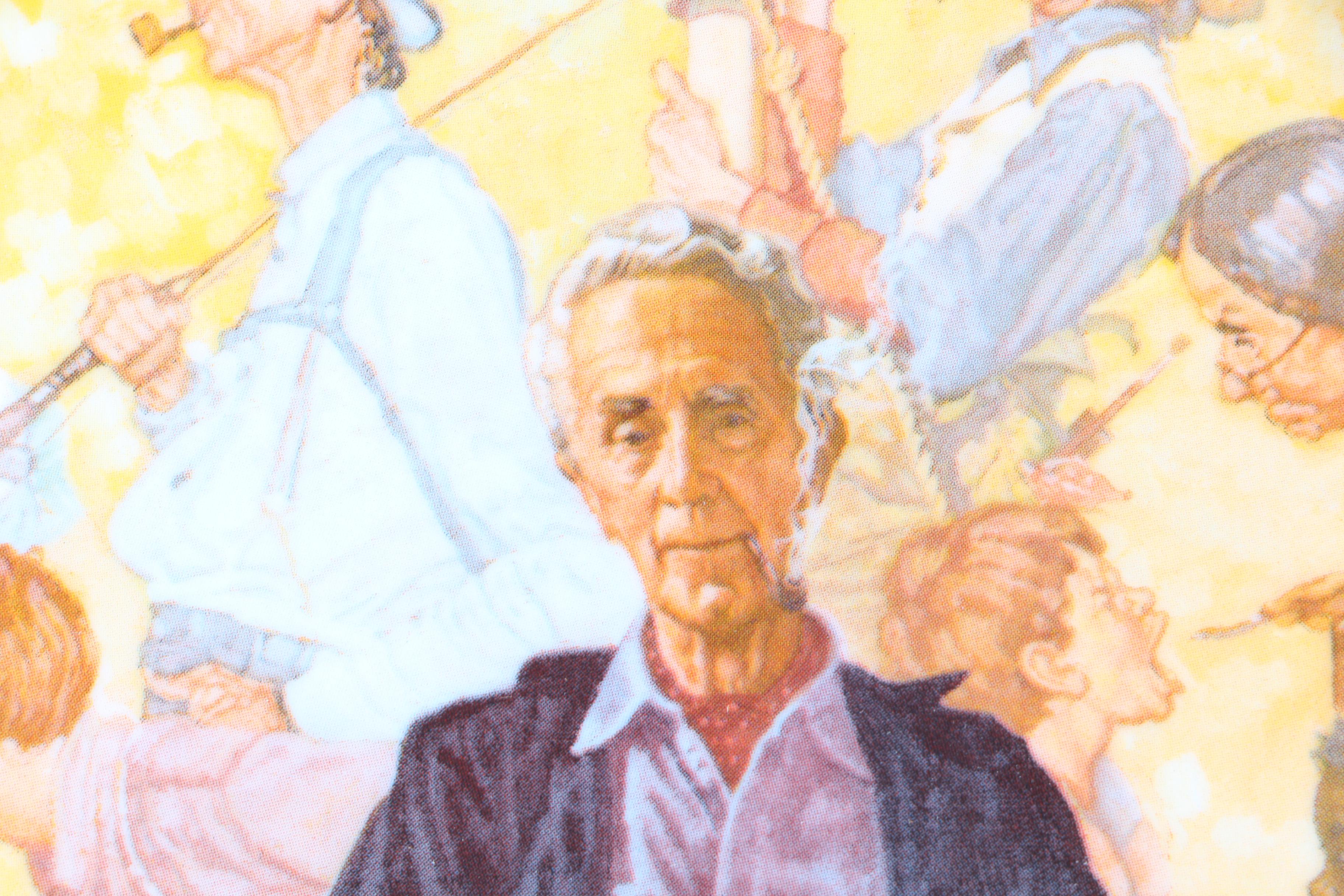 Vintage Pair of Norman Rockwell Plates