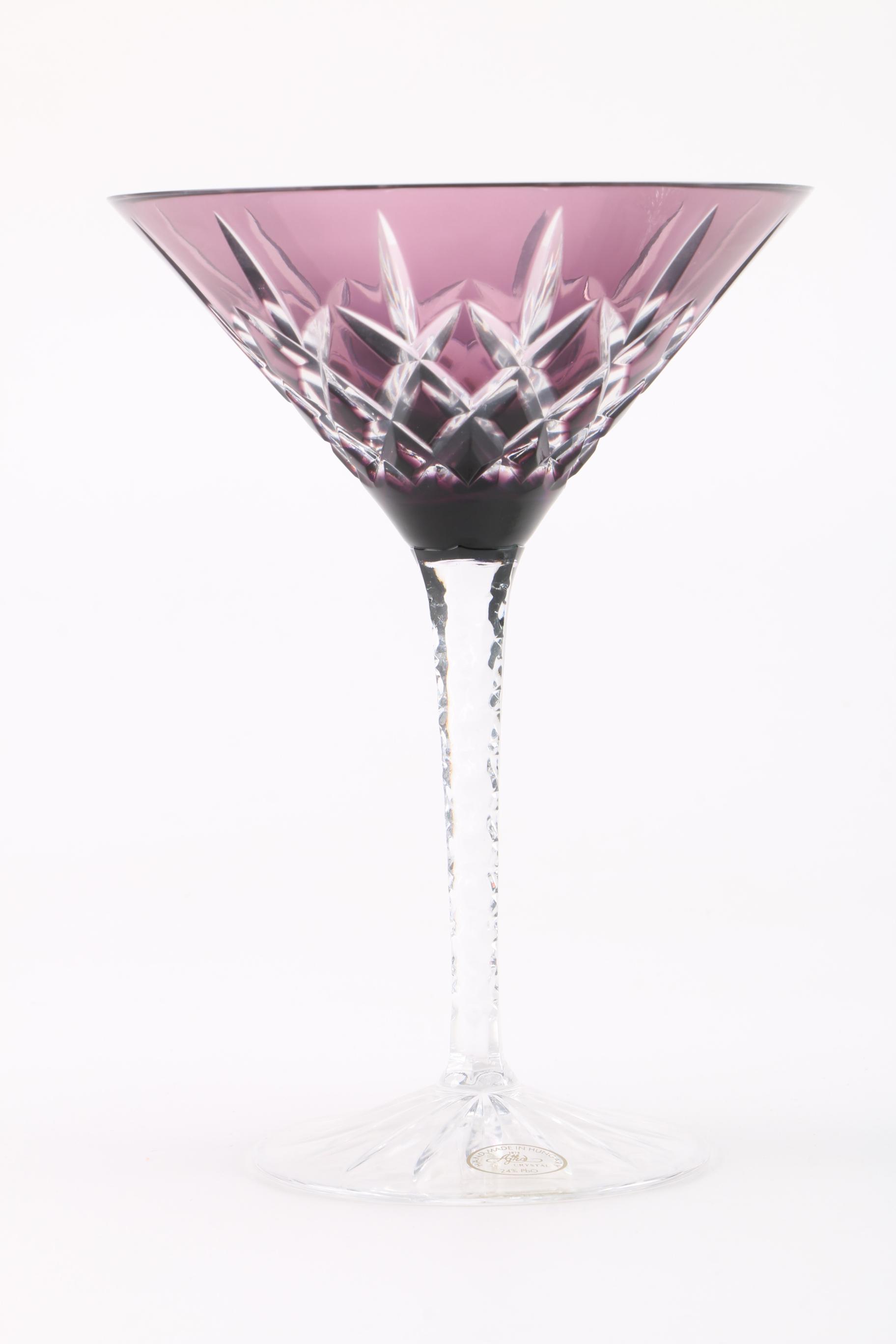 Ajka Crystal "Arabella" Martini Glasses