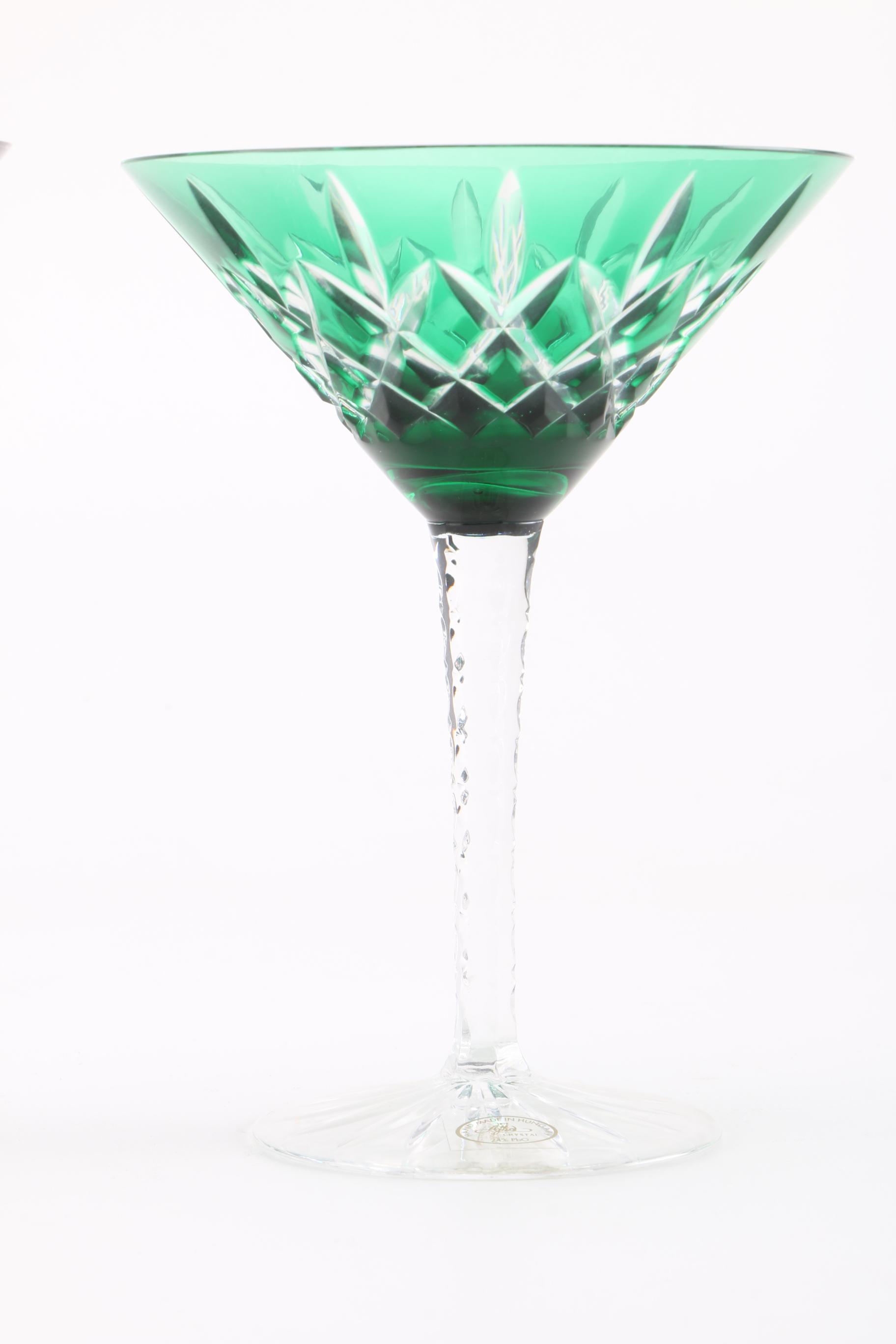 Ajka Crystal "Arabella" Martini Glasses