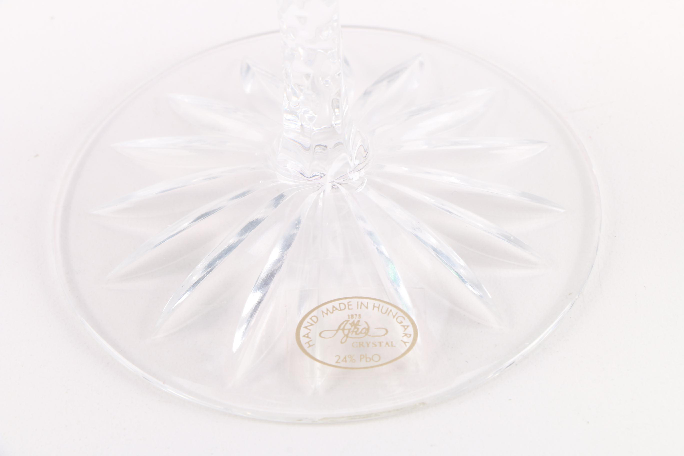 Ajka Crystal "Arabella" Martini Glasses