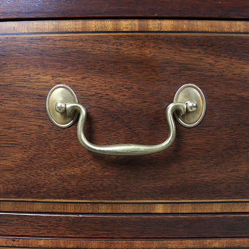 Henkle Harris Chippendale Style Mahogany Breakfront China Cabinet