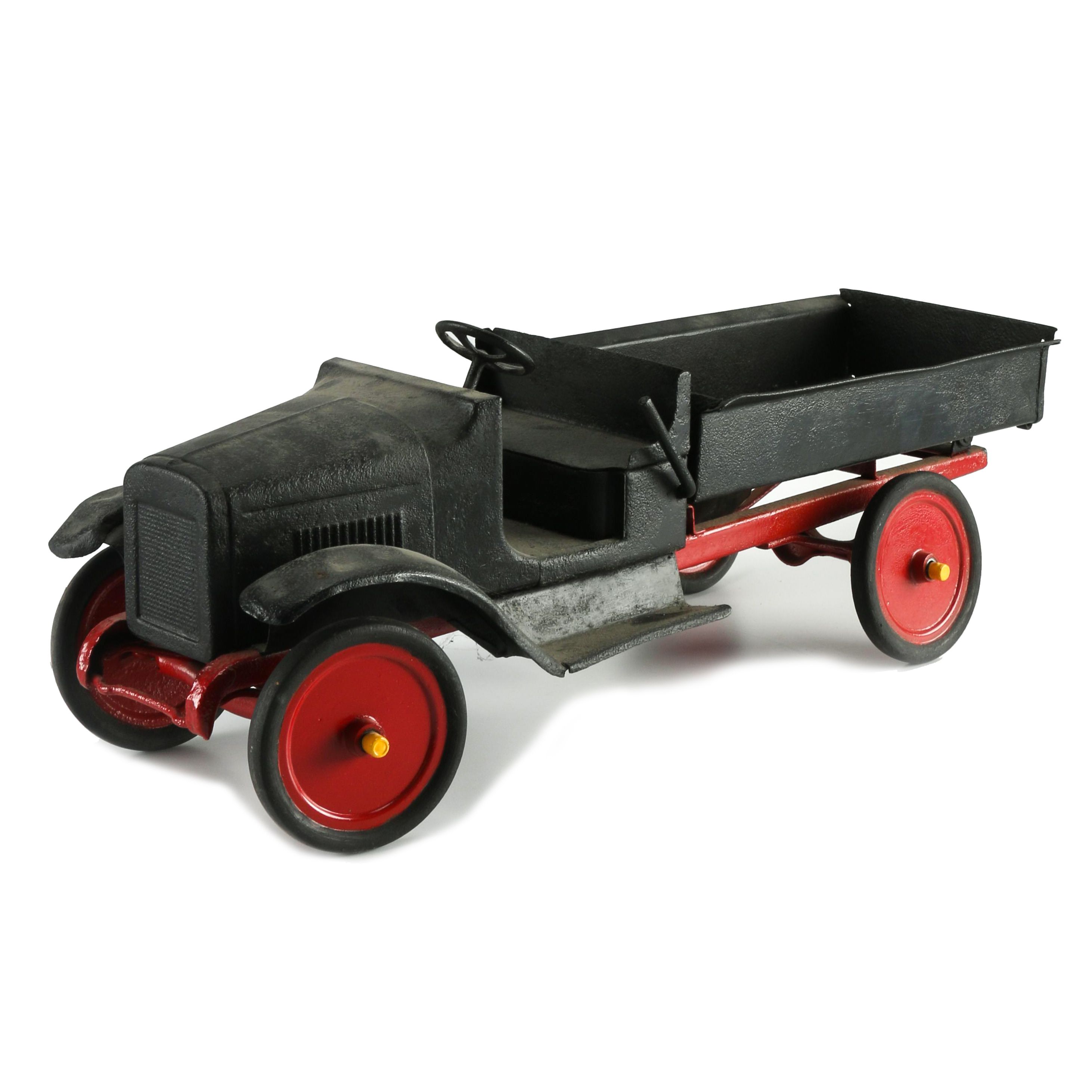 Black and Red Toy Truck