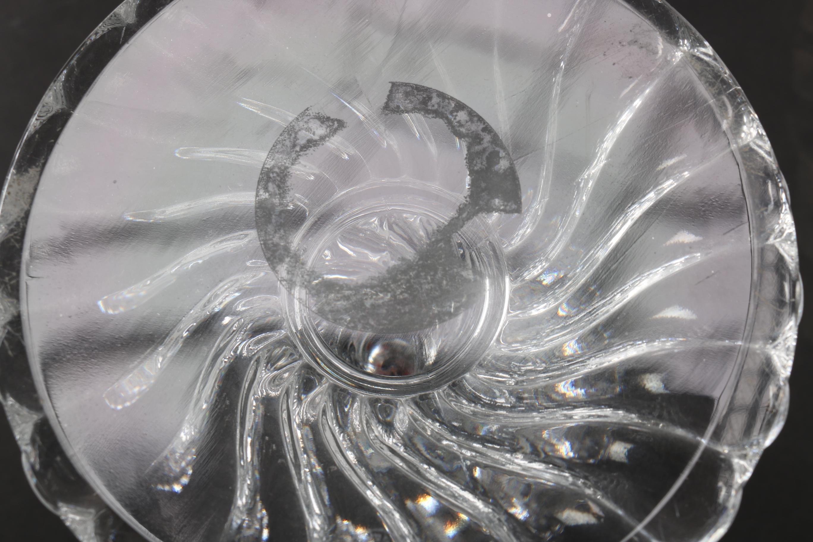 Vintage Baccarat Bambous Spiral Crystal Candlesticks