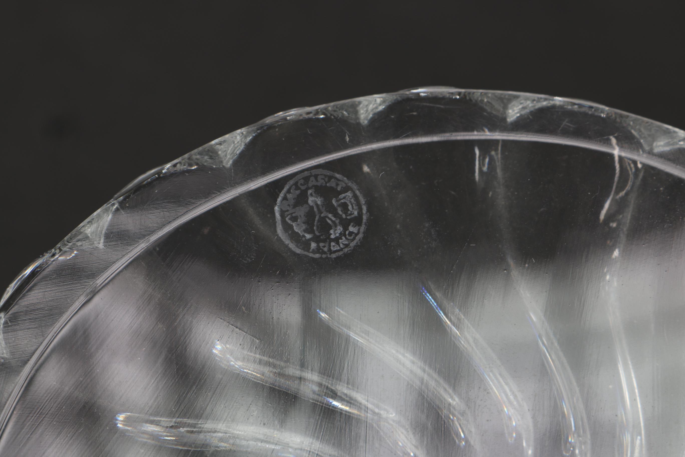 Vintage Baccarat Bambous Spiral Crystal Candlesticks