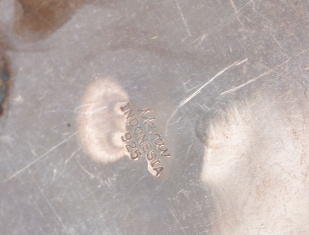 Sterling Silver Mother of Pearl Bracelet and Pendant