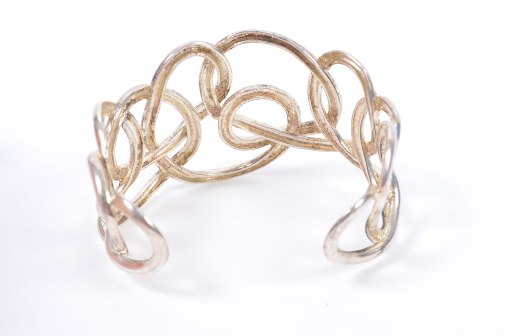 Pair of Sterling Silver Cuff Bracelets