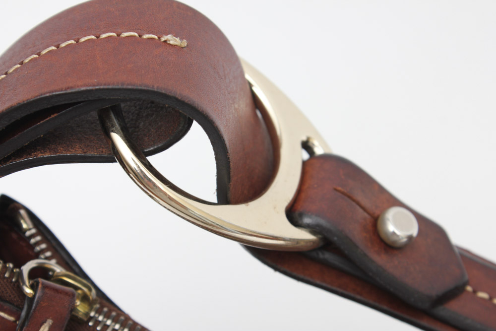 Dooney & Bourke Leather Hobo Shoulder Bag in Brown