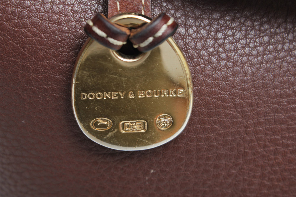 Dooney & Bourke Leather Hobo Shoulder Bag in Brown