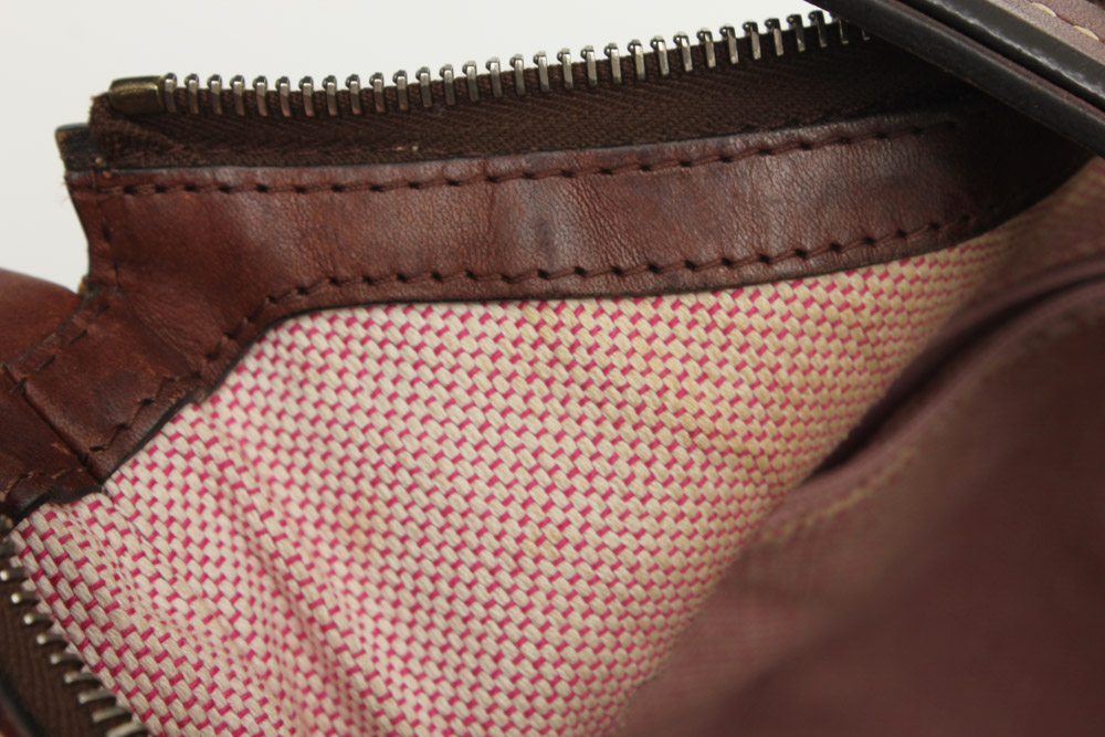 Dooney & Bourke Leather Hobo Shoulder Bag in Brown