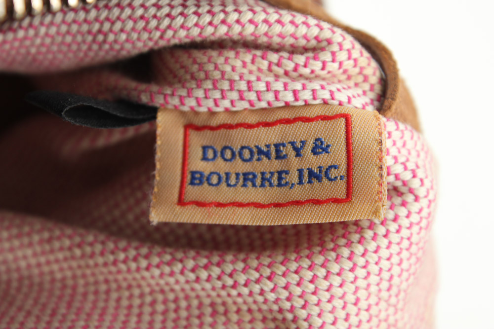 Dooney & Bourke Leather Hobo Shoulder Bag in Brown