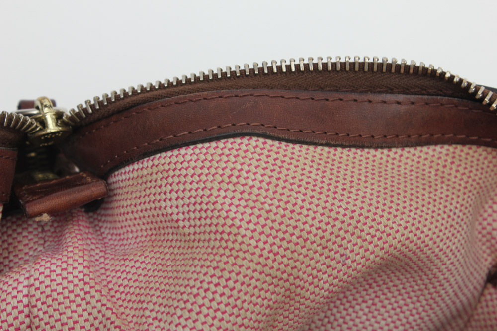 Dooney & Bourke Leather Hobo Shoulder Bag in Brown