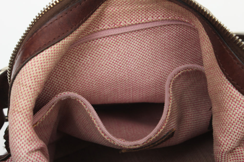 Dooney & Bourke Leather Hobo Shoulder Bag in Brown