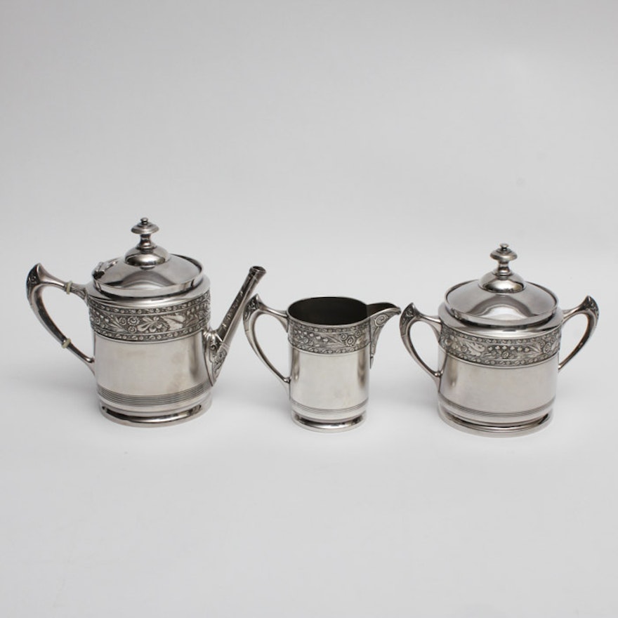 Middletown Plate Co. Quadruple Plate Tea Service