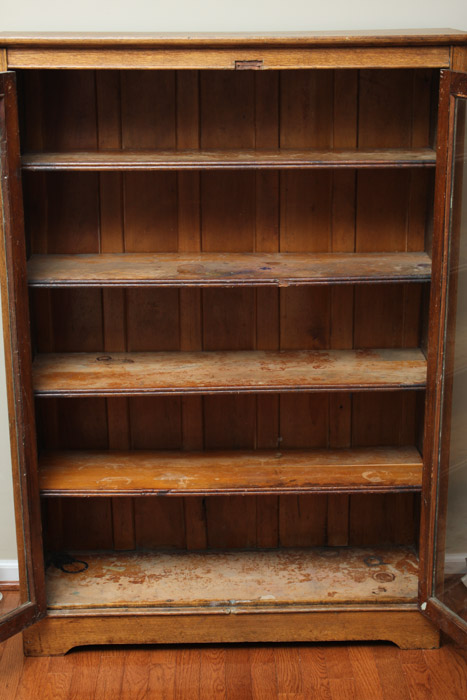 Antique Larkin Soap Co. Oak Display Cabinet