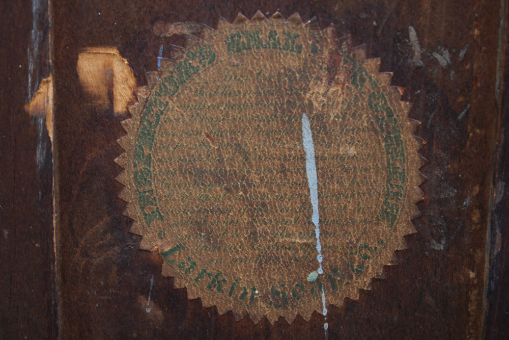 Antique Larkin Soap Co. Oak Display Cabinet