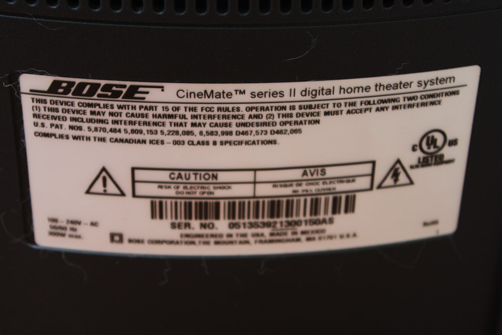 Bose CineMate Series II Digital Home Theater System